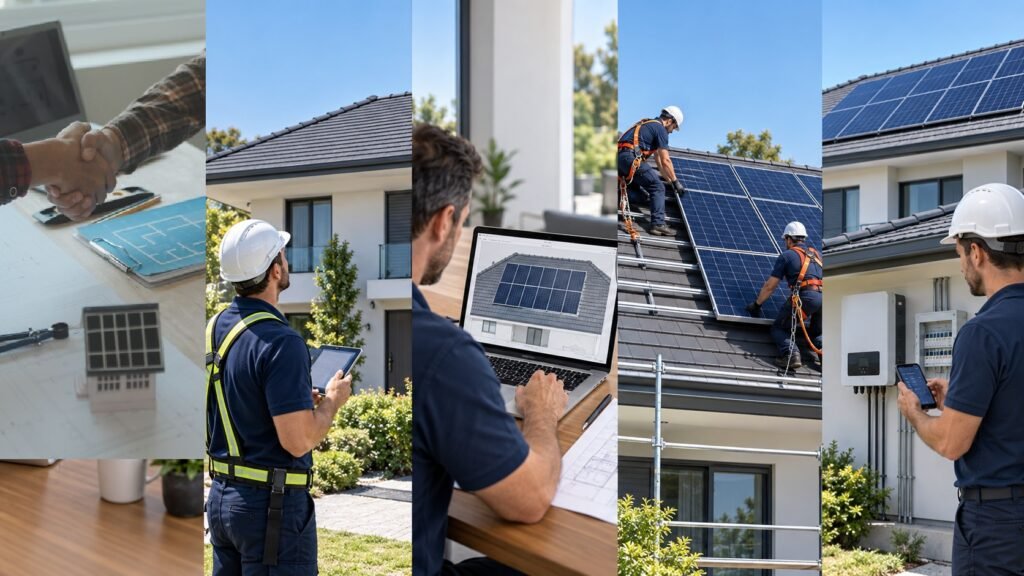 Procesi i instalimit të sistemit solar i shpjeguar hap pas hapi